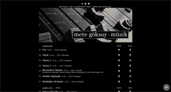 Desktop Screenshot of metegoksoy.com